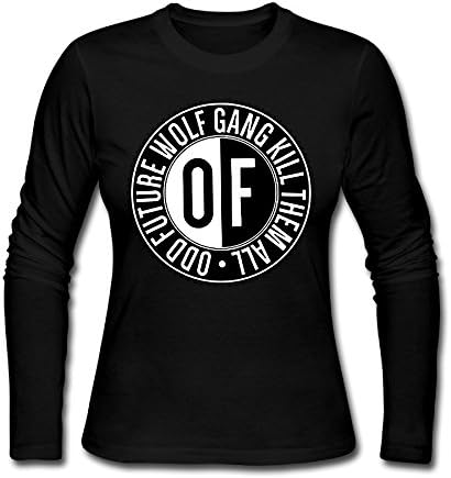 Women's Odd Future OF Donut Logo Long Sleeve T-shirt Black