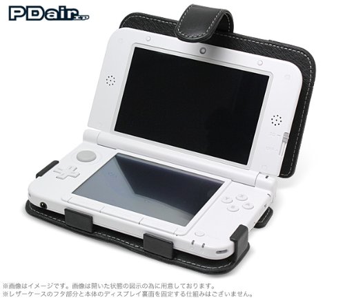 Pdair レザーケース For ニンテンドー3ds Ll 横開きタイプ ブラック レッドステッチ Palcn3dsllb Bl Rd Amazon De Games