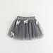 Summer Kids Girls Cat Pattern Shirt Top Butterfly Tutu Skirt (6 Years) White