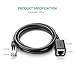 UGREEN Ethernet Extension Cable Cat6 LAN Cable Extender Cat 6 RJ45 Network Patch Cord Male to Female Connector for Router Modem Smart TV PC Computer Laptop 1.5FT