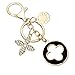 Keychains for Women, Flower Crystal Rhinestone Keychain Key Chain Sparkling Key Ring Charm Purse Pendant Handbag Bag Decoration Christmas birthday gifts