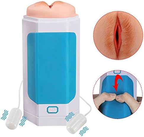 OHYER Vibrating Male Cup Toys Manual Pump Delay Ejaculation Toys For Man Adult Toys For Men Play, Ultra-Soft Sleeve Tight Hole For Hands Free Play With 2 Vibration Bullets And Girls Voice