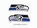 Seattle Seahawks Logo Left and Right Embroidered Iron Patches 2 Pieces.