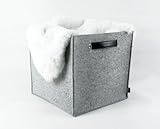 Lavievert Felt Storage Box, Lego Storage, Storage Basket, Kitchen Storage, Storage Bin, Storage Box, Household Storage, Genuine Leather Handle