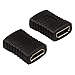RELPER-LiNESO HCH009 HDMI V1.4 Female to Female F/F Coupler Extender Adapter Plug for HDTV HDCP 3D and 4K HDMI Cable Extension Connector Converter, 4X HDMI Female Adapter