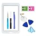 White Touch Screen Digitizer for Samsung Galaxy Tab 3 Lite 7.0 - Glass Replacement for SM-T110 T110 (Not Include LCD,WiFi Ver.No Speaker Hole) with Tools + Pre-Installed Adhesive