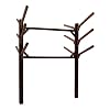 Log-Kayak-Rack-6-Place-Canoe-Rack-Buried-in-the-ground