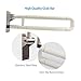 Cohotek 24 inch Foldable Toilet Grab Bars, Bathroom Seat Support Bar, Skid Resistance, Toilet Hand Grips for Home Hotel Disabled Aid Pregnant Elderlythumb 2