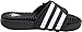 adidas Adissage Slides Sandal, Core Black/White/Black, 12 US Unisex Little Kid