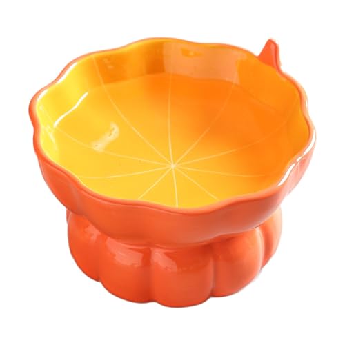 yeexoxow Cute Pumpkin Cat Water Bowl