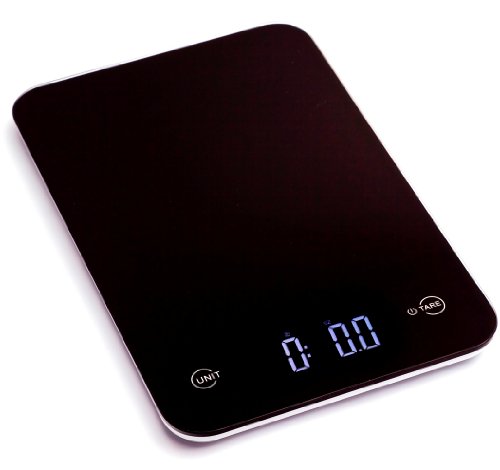 UPC 654367086018, Ozeri Touch Professional Digital Kitchen Scale (12 lbs Edition), Tempered Glass in Elegant Black