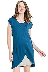 HELLO MIZ Color Block Asymmetrical Breastfeeing