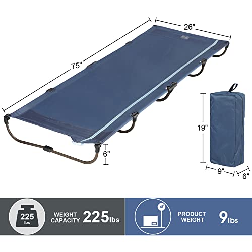 TIMBER RIDGE Folding Camping Cot Lightweight Outdoor Camping Cots for