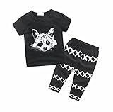 Morecome Newborn Kids Boys Outfits T-shirt Tops&Pants Clothes