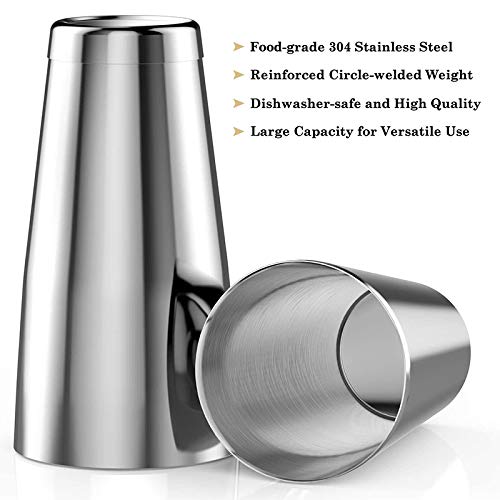 Uniquk Cocktail Shaker Set, Kollea Cocktail Shaker mit Sieb, 6 Teiliges Barkeeper Set Aus Edelstahl Barkeeper Mixer Kits – Bild 6