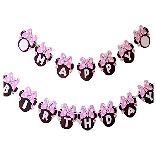 Girls Minnie Mouse Photo Booth Props Supplies Party Favors Banner
