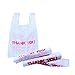 R Noble Thank You Reusable Disposable Grocery Plastic T-Shirt Bags, 600 Count, 1/6, 12