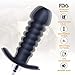Vibrating Butt Plug - Uliya Anal Plug Sex Toys Dildos Soft Silicone Prostate Massager Waterproof Silence Cordless for Men and Women
