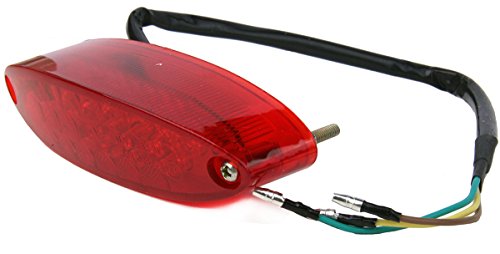 12V Red 28LED Brake Tail License Plate Integrated Light Compatible for 1989 Yamaha YFZ 350W Banshee