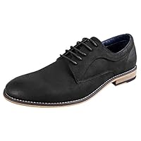 Ferro Aldo Mens Walton Oxford Dress Shoes | Comfortable Dress Shoes | Formal | Lace-Up | Classic Design W-Black 8 D(M) US