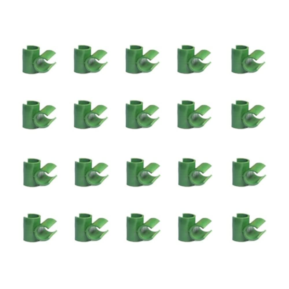 20pcs 20mm Cross Buckle Fixing Clip Garden Trellis Plant Connector Flower Rattan Plastic Buckle Clip Used for Gardens