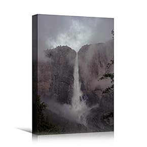 signwin Canvas Wall Art Mountain Waterfalls Landscape Multicolor...
