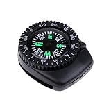 MagiDeal 25mm Mini Portable Precision Watch Band Clip-on Navigation Wrist Compass for Survival Camping Hiking