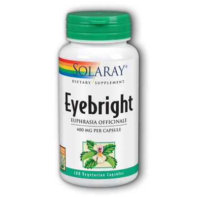 Solaray - Eyebright 400 mg. - 100 Vegetarian Capsules