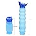 Portable Urinal for Men Women, Spill Proof Travel Emergency Urinal Bottle, Leak-Proof Collapsible Urinals, Personal Car Pee Bottle for Camping, Road Trips, Drivers, Seniors, Kids (‎Blue 02)