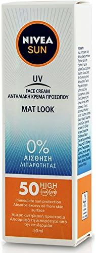 nivea sun spf 50 uv face shine control