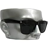 Half Face Sunglasses/Eyeglasses Display Head - silver
