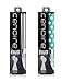 Cenoire Eluo 2 Pack Slim Sonic Travel Toothbrush (2-Pack Bundle: Silver & Polka Dot)