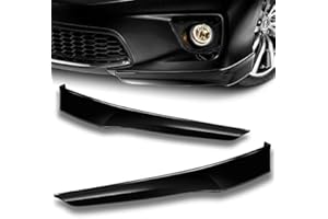 Q1-Tech Front Bumper Lip fit for compatible with 2013-2015 Honda Accord 2-DOORCoupe Only, Front Bumper Lip Spoiler Air Chin Body Kit Splitter Painted Glossy Black ABS, 2014 (HFP-Style)