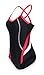 ReliBeauty Women's Adjustable Strap Cross Back One Piece Swimsuits (XXXX-Large(US16-18), Black)