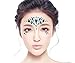 DaLin 6 Sets Mermaid Face Gems Rave Festival Glitter Face Jewels Stick On Crystals Bindi Rainbow Tears Rhinestone Temporary Tattoo Face Rocks (Collection 2)