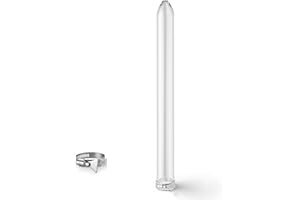 LIFEHIM 20 inch Extraction Tube Glass, Clear