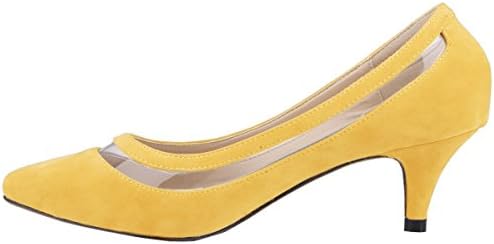 SAMSAY Women's Kitten Heels Dress Pumps Office Work Shoes