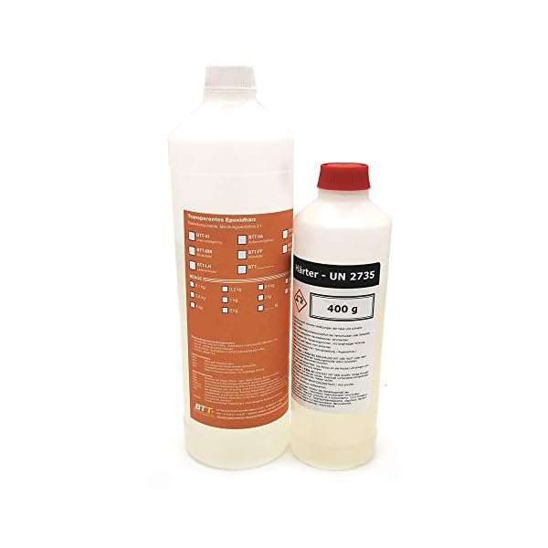 Das ultimative glasklare Giessharz, 1,2 Kg Epoxidharz incl. HÃ¤rter, transparent