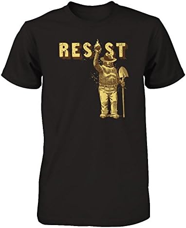 Smokey Says Resist shirt (Unisex Black, XL)