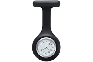 Silicone Nurses Watch Brooch, Nurse Fob Watches Doctor Pocket Lapel Clip On Watches