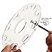 DSCbeauty 10 Holes Oval Makeup Brush Set Holder Toothbrush Makeup Brush Kit Drying Rack Oval Brushes Organizer (Clear)