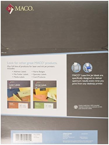 maco laser and inkjet labels