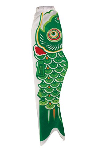 In the Breeze Koi Fish Windsock, 60-Inch, Green