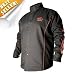 BSX BX9C Black W/Red Flames Cotton Welding Jacket - XL primary