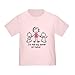 CafePress Big Sister of Twins T Shirt Cute Toddler T-Shirt, 100% Cotton Pink