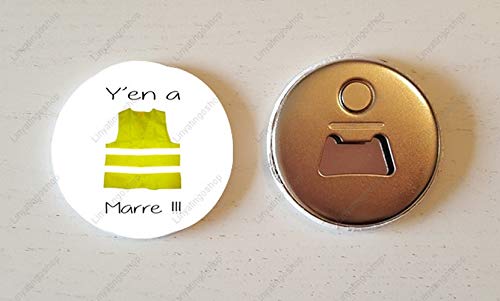 Décapsuleur 58 Mm Gilet Jaune Yen A Marre Amazonfr