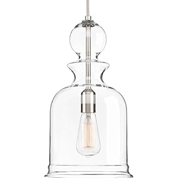 Progress Lighting P5333-09 Staunton One-Light Pendant, Brushed Nickel