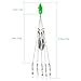 Lixada 5 Arms Alabama Umbrella Rigs with Barrel Swivels Ultralight Fishing Lures Bait Rigs for Bass Lures (4 Pcs)
