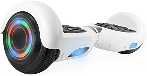 levit8ion ION 6.5" Hoverboard - Self Balancing Scooter 2 Wheel Electric Scooter - UL Certified 2272 w/Bluetooth and LED Lights(White)