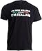 Ann Arbor T-shirt Co. I'm Not Yelling, I'm Italian | Funny Italy Joke Italia Loud Family Humor T-Shirt-(Adult,XL) Black